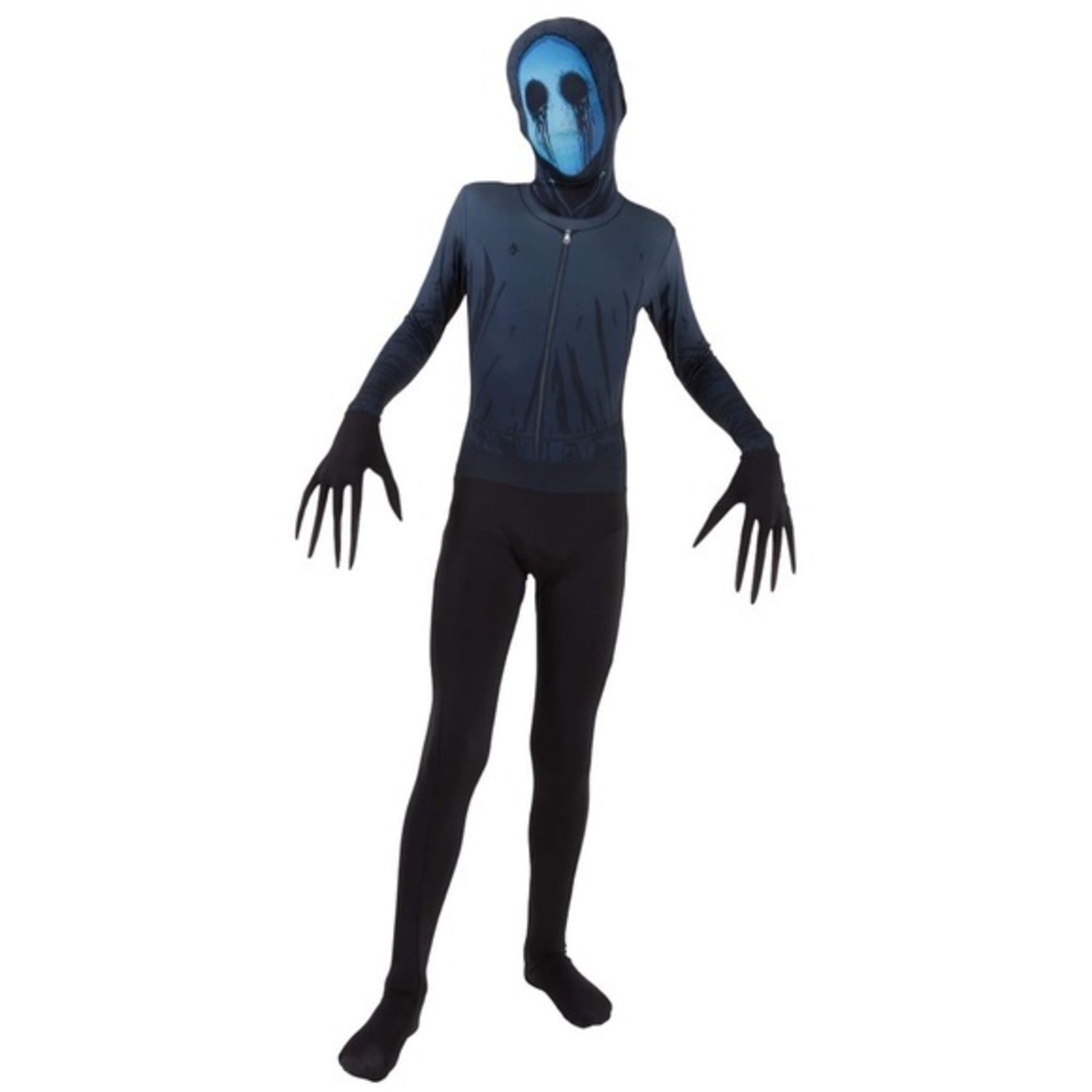 MORPH COSTUMES Eyeless Jack Scary Kids Halloween Costume jumpsuit-L